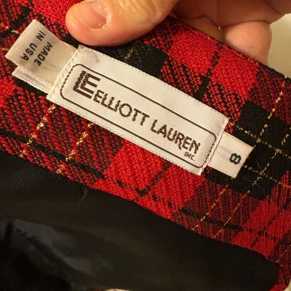 Plaid Red and Black Women's Jacket - Picture 4 of 6